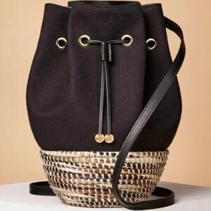 NWT Cesta Collective Limited Edition ‘Bucket Bag’ in “Black / Camel Melange”